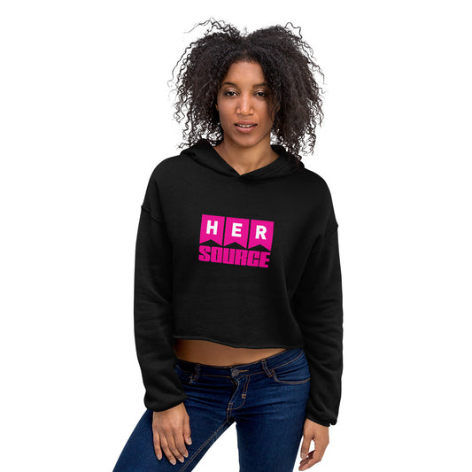 HERSource Logo Crop Hoodie